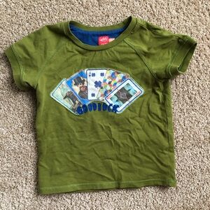 OILILLY Shirt boys kids 4 4t green good luck cards short sleeve